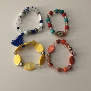 Colorful Beaded Bracelet Set
